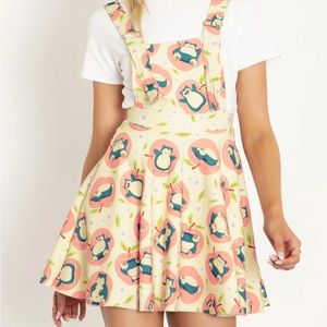 Blackmilk Pokemon Snorlax Apples Apron Dress Small